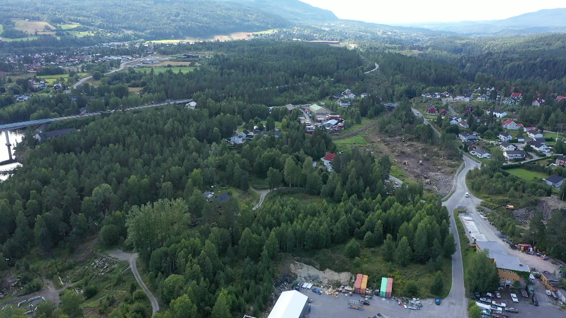 Næringsområder i Katfoss og Vikersund