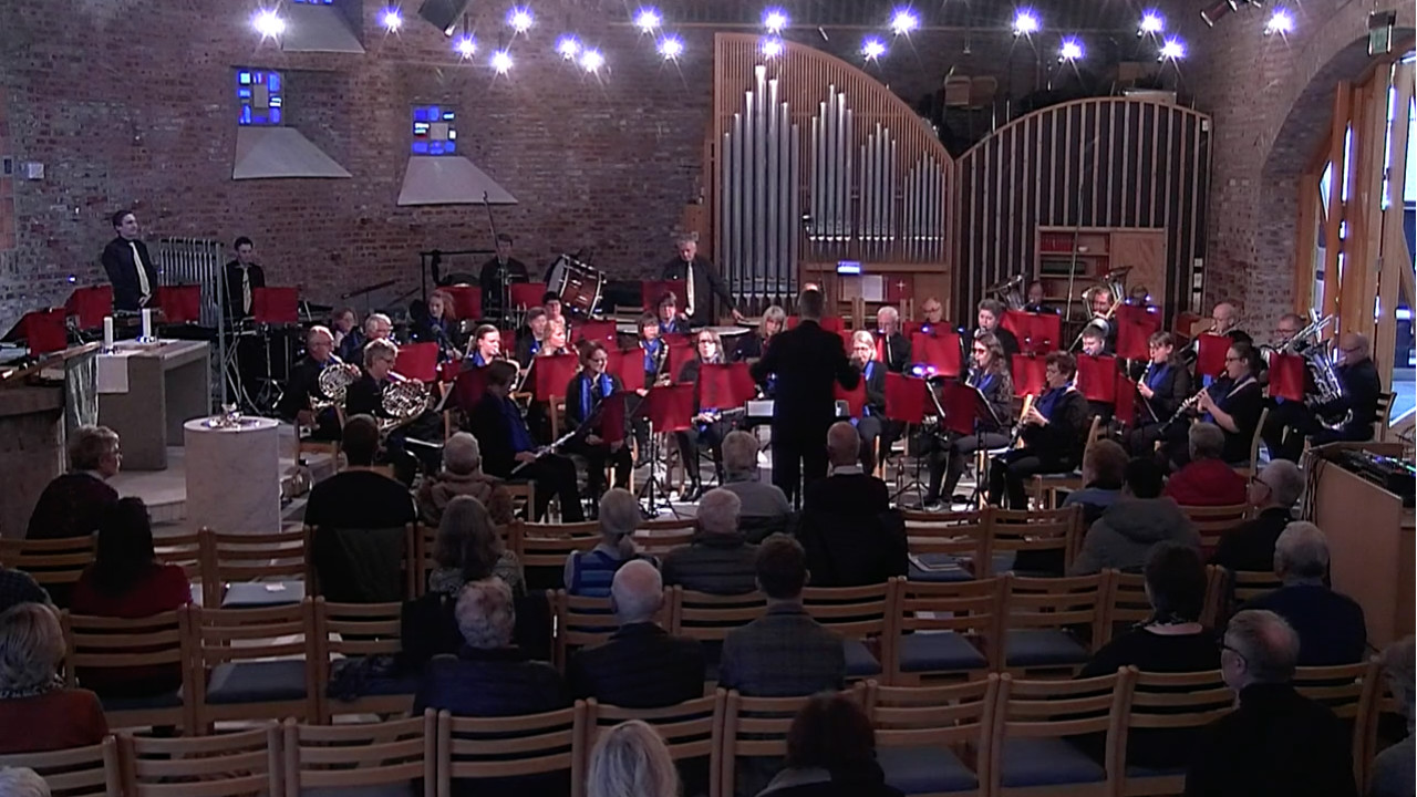 Modum Janitsjar konsert fra Åmot kirke kl. 16:00