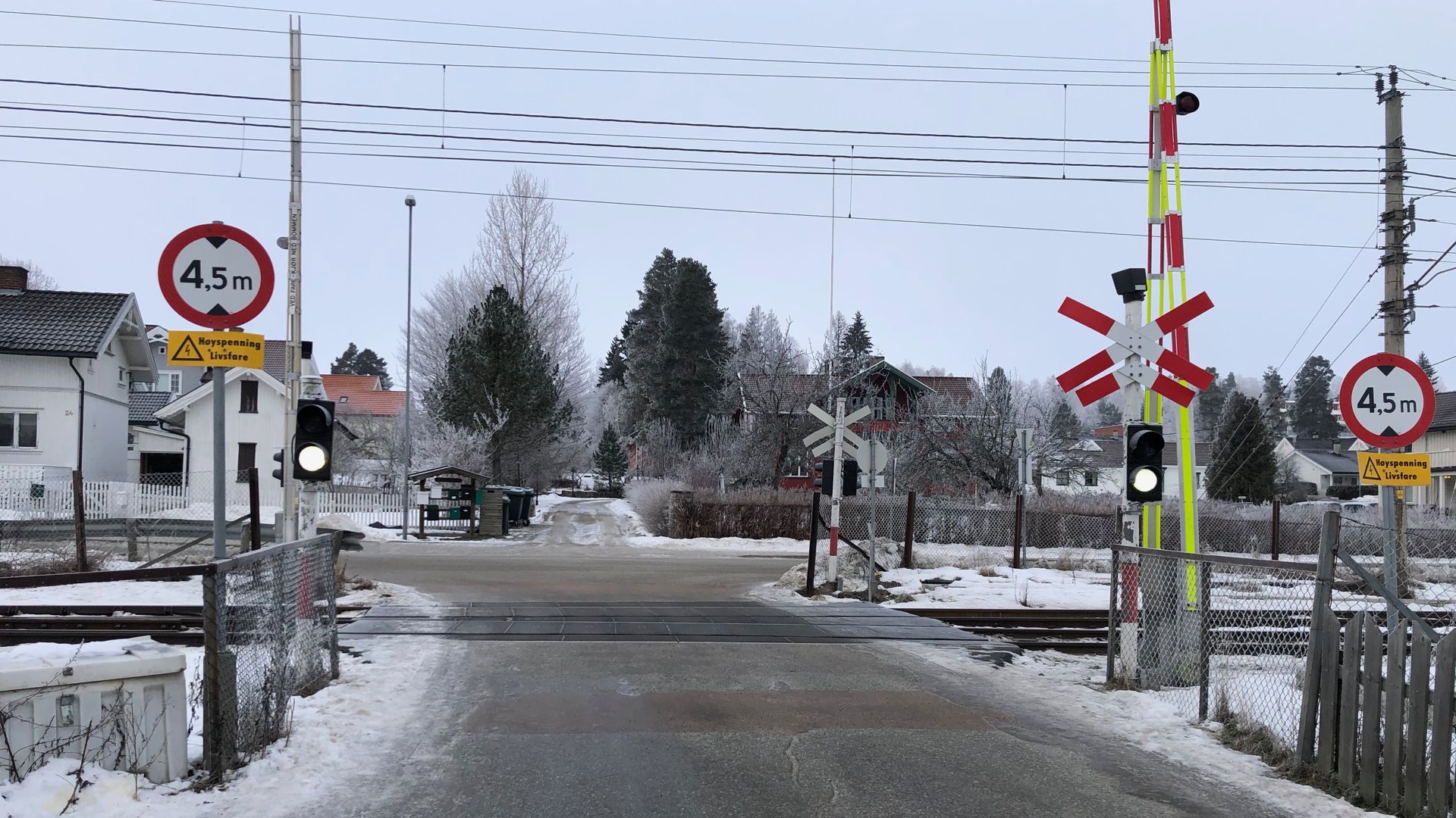 Oppdaget svakhet i bomanlegget på planovergang