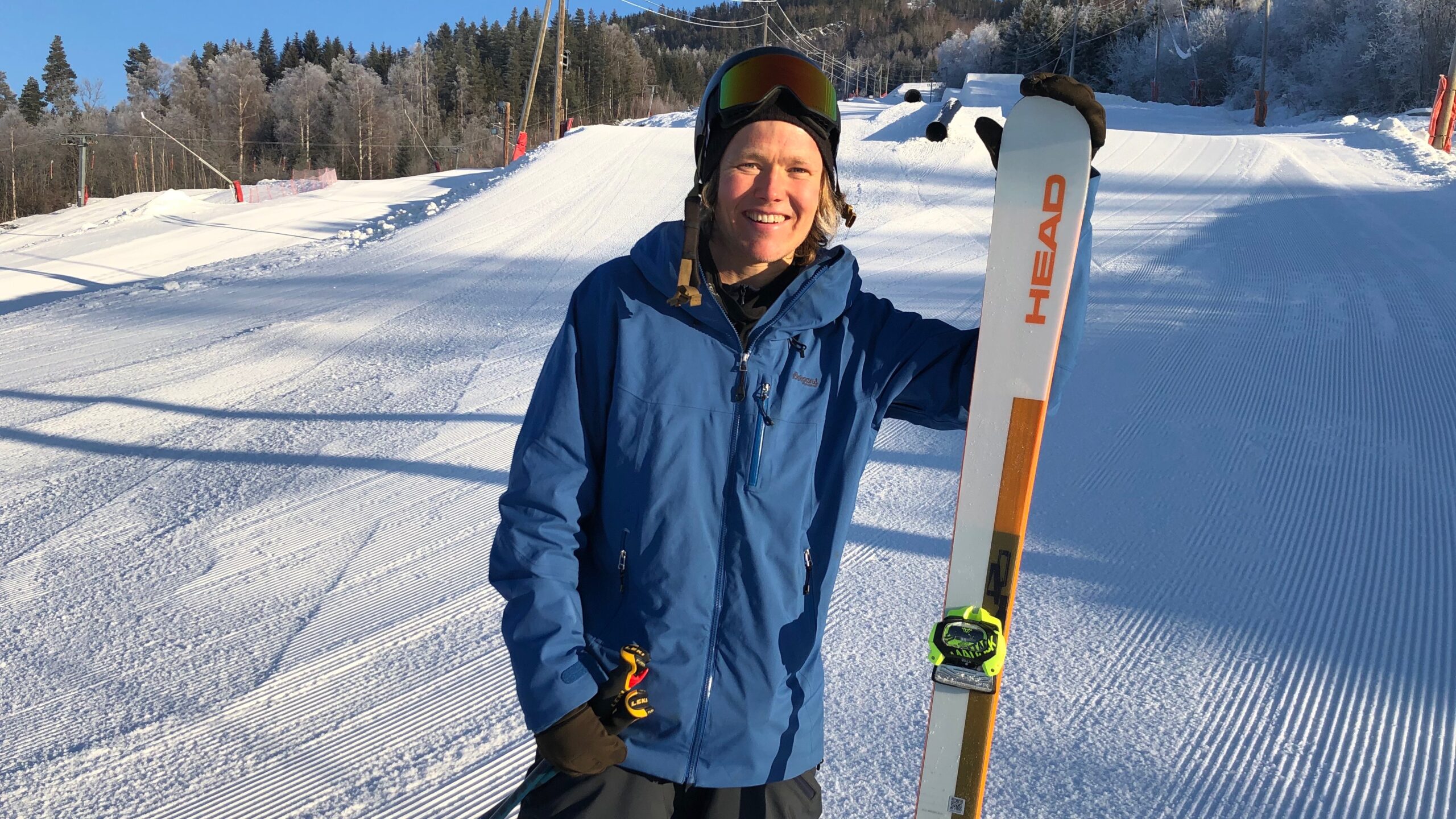 Anders Backe testet freeskiparken