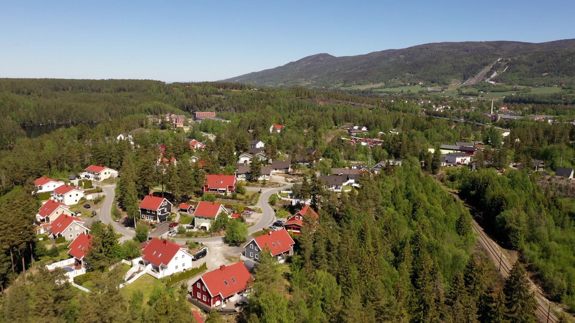 Dronefilmer fra Modum