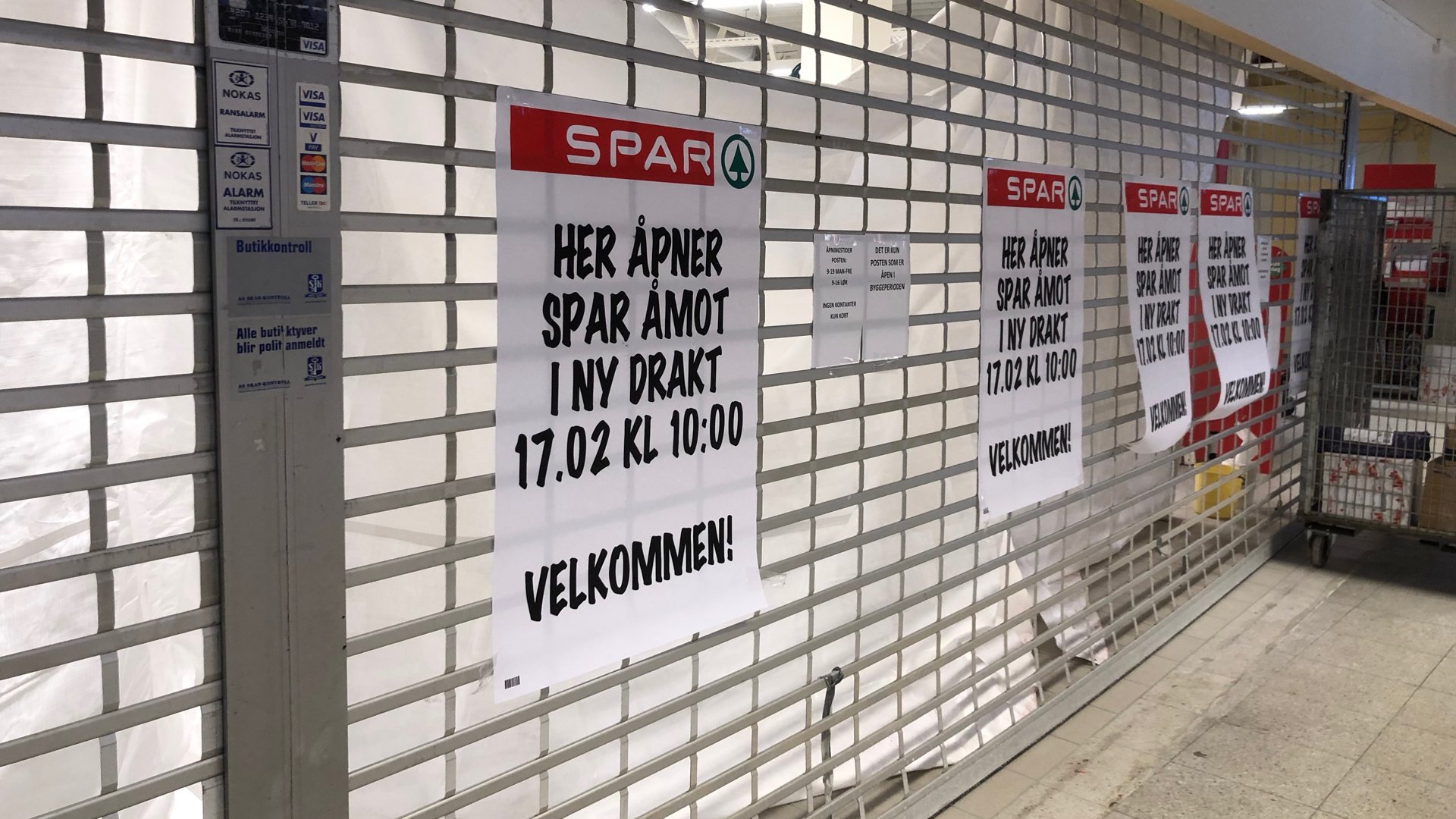 Bygger om til Spar i Åmotsenteret