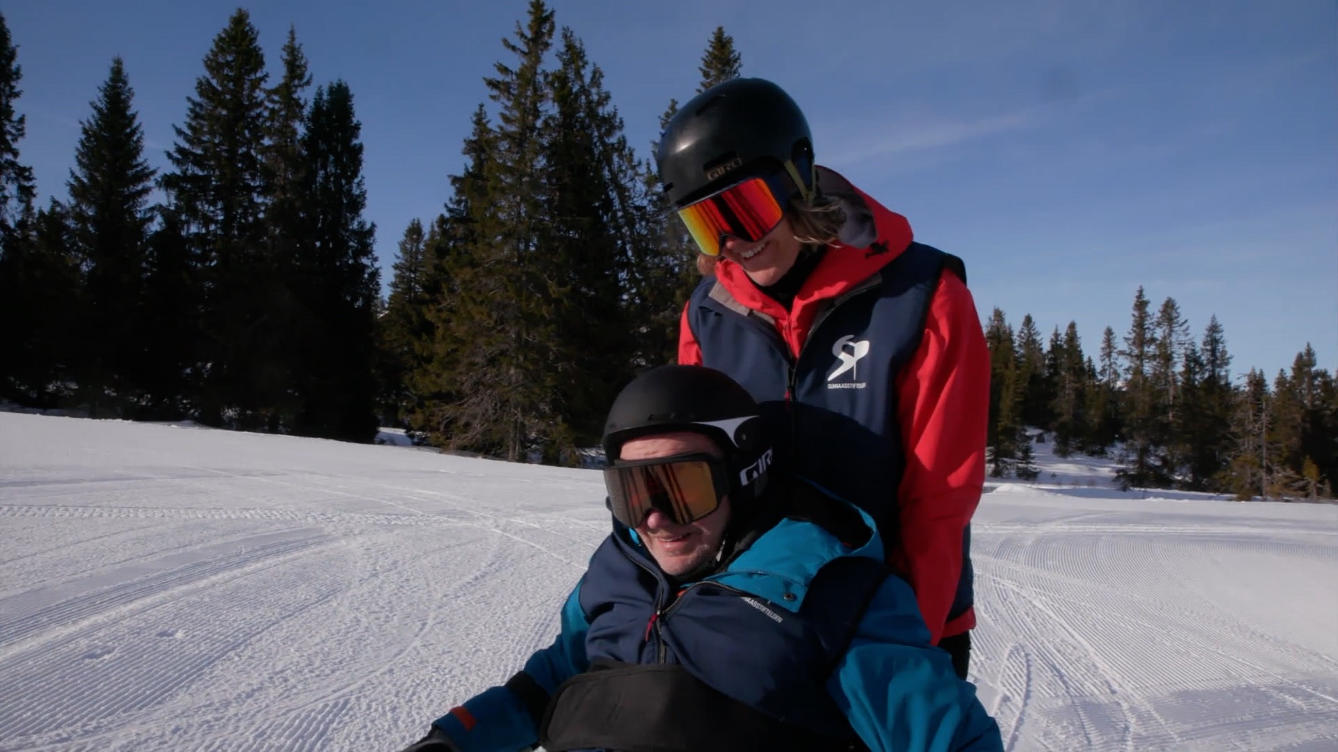 Tollef og Anders Backe på Camp Spinal vinter